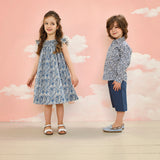 Boy - Jake 100% Cotton Classic Collar Shirt with Pocket and Handkerchief