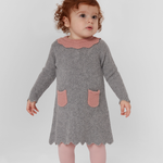 Baby Girl - Merida 100% Cashmere Linen Stitch Dress