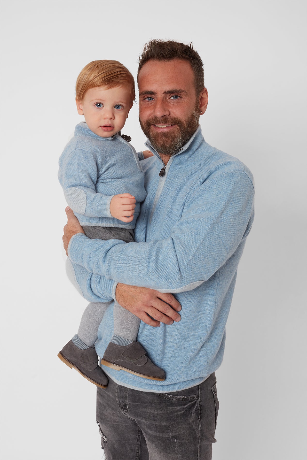 Baby Boy - Leon 100% Cashmere High Neck Jumper