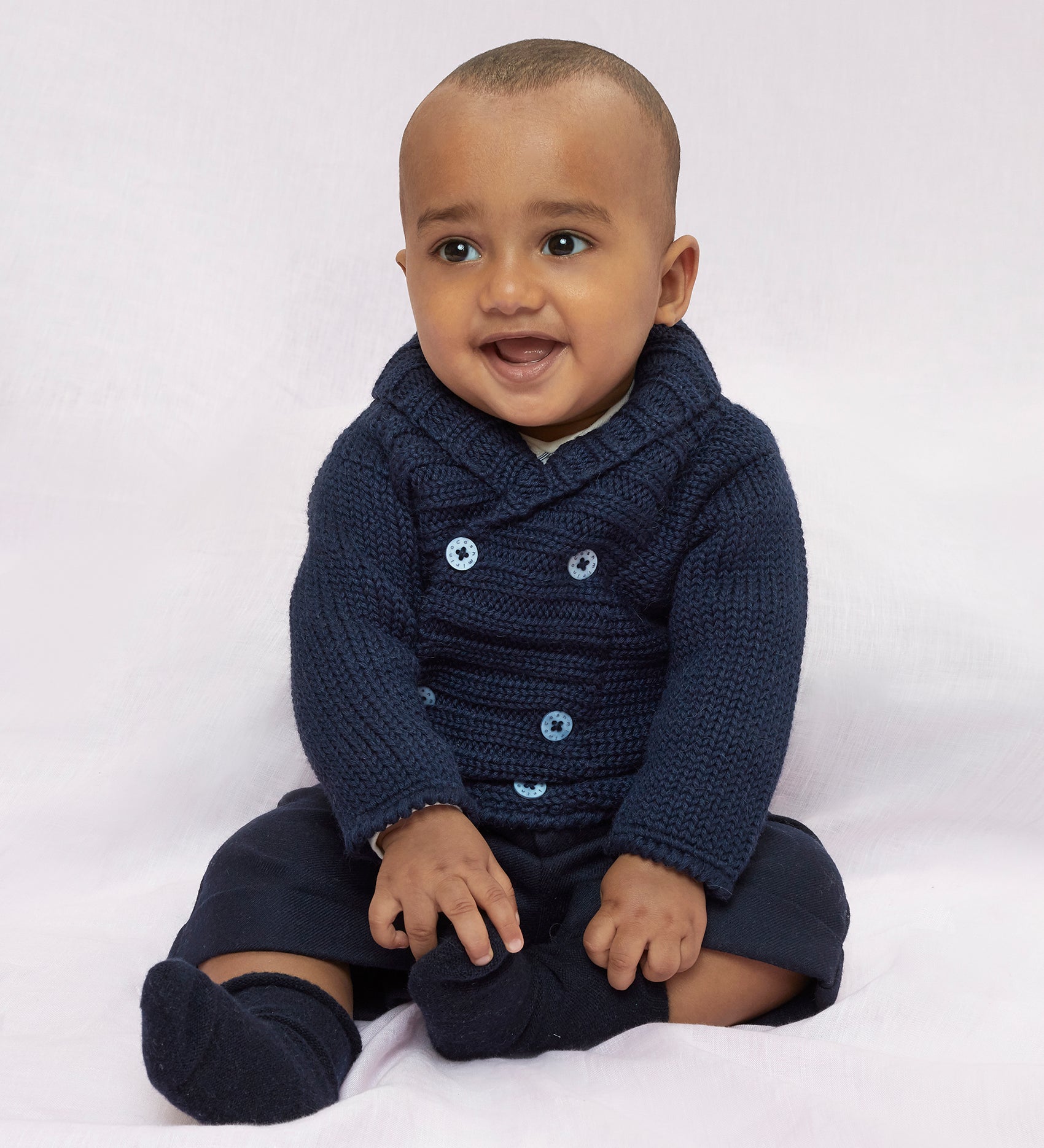 Baby Boy - Leonardo 100% Royal Alpaca blazer cardigan