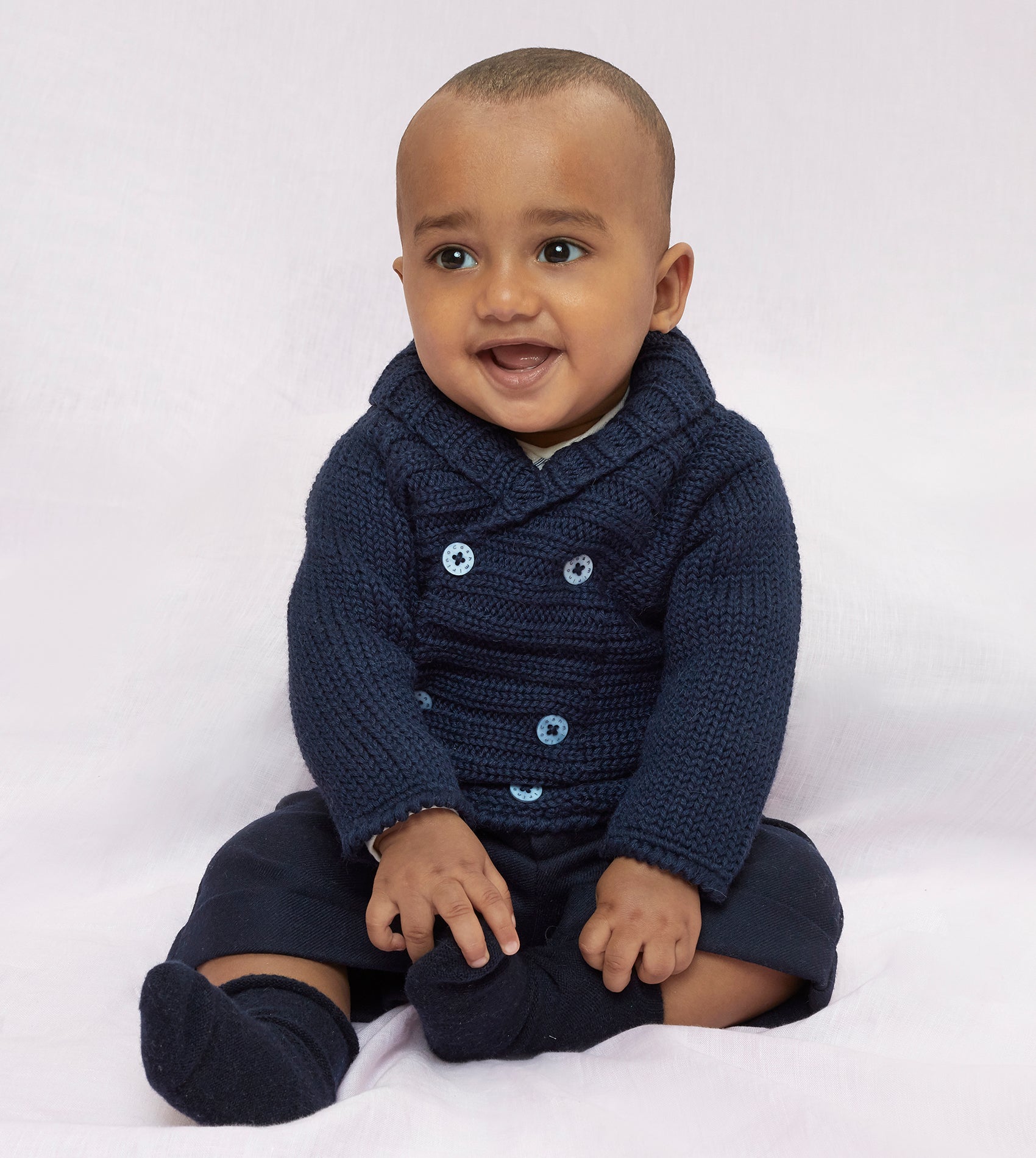 Baby Boy - Leonardo 100% Royal Alpaca blazer cardigan