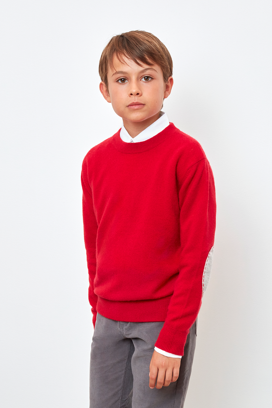 Boys crew neck clearance jumper
