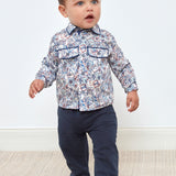 Baby Tobias - Classic 100% Cotton Smart Shirt in Safari Liberty Print