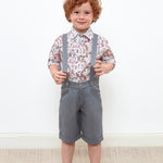 Baby Boy - Oliver 100% Cotton Classic Collar Shirt With Animal Prints