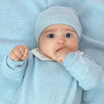 Baby Boy - Taylor 100% Cashmere Linen Stitch Hat