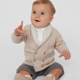 Baby Boy - Nat 100% Cashmere Double Breasted Blazer