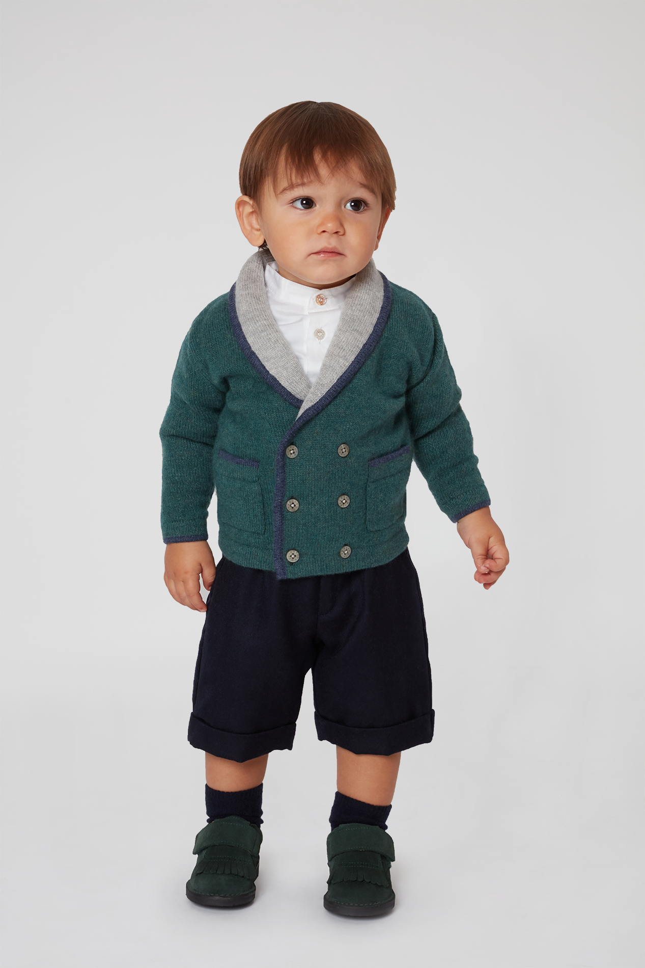 Baby Boy - Nat 100% Cashmere Double Breasted Blazer